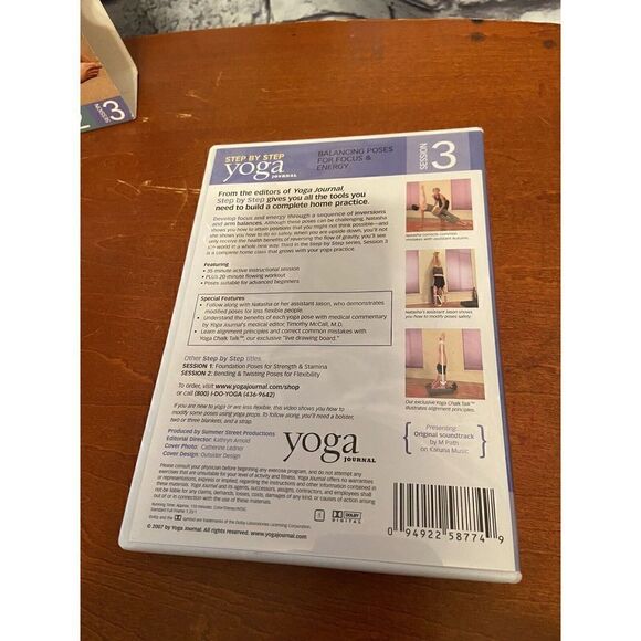 Yoga Journal Step by Step 3 DVD Set ~ Natasha Rizopoulos - Picture 9 of 10